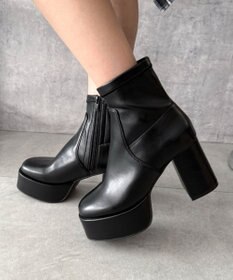 WEGO ストレッチヒールショートブーツ