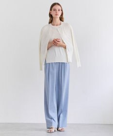 BEIGE， JULIE / コットンシルク クルーネックカーディガン