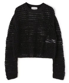 BEIGE， UVITE / コットンメッシュクロップドニット