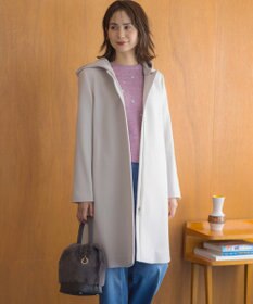 組曲 【WEB限定】ウールモッサ フーデットロングコート