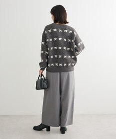 Green Parks ・ｓｗｉｎｇ　ｂｙ　リボンジャカードクルーニット