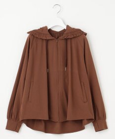 Feroux 【接触冷感・UVカット・吸水速乾】ラッシュガードフリル パーカー