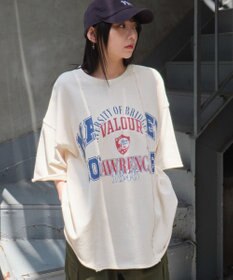 WEGO 【ユニセックス着用ITEM/MLサイズ展開】ドッキングカレッジスウェT（SS）