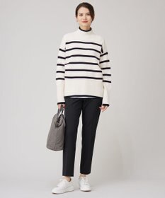 自由区 【撥水加工・洗える】TRギャバ裏起毛テーパード パンツ