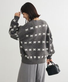 Green Parks ・ｓｗｉｎｇ　ｂｙ　リボンジャカードクルーニット