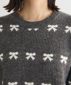 Green Parks ・ｓｗｉｎｇ　ｂｙ　リボンジャカードクルーニット