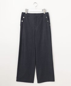 J.PRESS LADIES L 麻シェルドライ ワイド ストレート パンツ