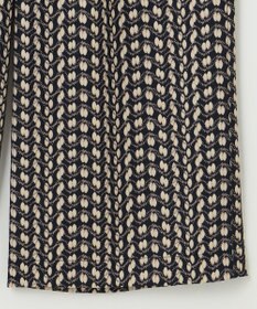 ANY 【洗濯機可/ウエストゴム】ウェーブプリントパンツ