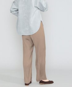 SHARE PARK LADIES 【洗える】アンティークサテンプリーツパンツ