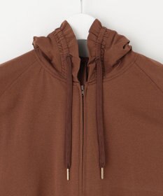 Feroux 【接触冷感・UVカット・吸水速乾】ラッシュガードフリル パーカー