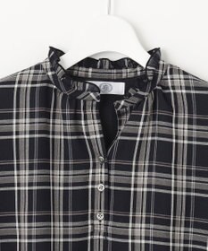 J.PRESS LADIES シアーストライプチェック カットソー