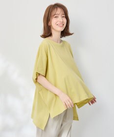 ANY ハイツイストコットンポンチョ風Tシャツ