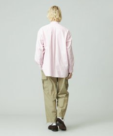 J.PRESS YORK STREET 【UNISEX】タイプライターストライプ バンドカラーシャツ