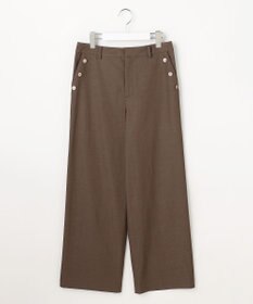 J.PRESS LADIES L 麻シェルドライ ワイド ストレート パンツ