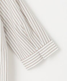 J.PRESS LADIES L ストライプジャージー フリル襟 カットソー