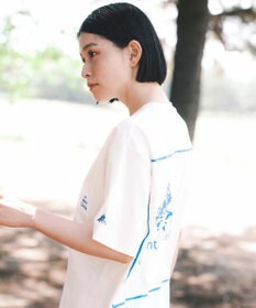 SHARE PARK LADIES 【UVカット・吸水速乾・ストレッチ・軽量 】バックプリントポケットTシャツ（S・Mサイズ）