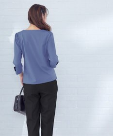 Tiaclasse 【洗える】グログランリボンカットトップス