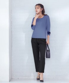 Tiaclasse 【洗える】グログランリボンカットトップス