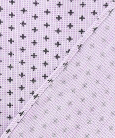 JOSEPH ABBOUD 【ビジネスシーンに最適・サステイナブル】ソアロンンシャンブレープリント 半袖 シャツ