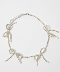 WEGO Lビーズリボンネックレス