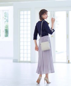 Tiaclasse 【洗える】グログランリボンカットトップス