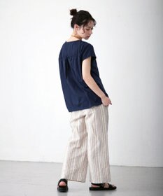 J.PRESS YORK STREET 【WOMEN】バックファブリックコンビ　プルオーバー