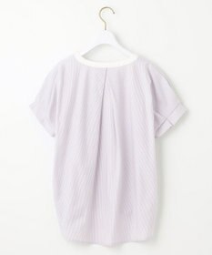 ANY SIS S 【洗える】シルケットストライプスキッパー カットソー