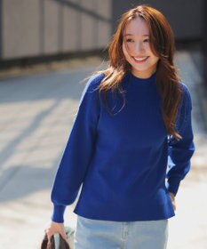 ANY SIS CICA加工 ビューティ畔ボトルネック ニット