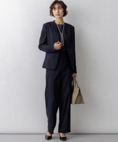 23区 【先行予約】アイアスマットストレッチ ノーカラージャケット