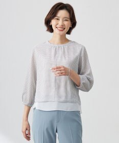 J.PRESS LADIES チェックプリント カットソー