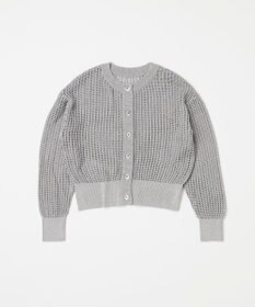 TOQUE 25SS新作〈大草直子さんアドバイザー〉【天然素材】シルク×コットン粗メッシュニットカーディガン