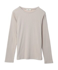 earth music&ecology チェーンリブクルーネックプルオーバー