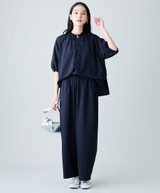 ANY 楽映えフリルネックブラウス（セットアップ着用可）