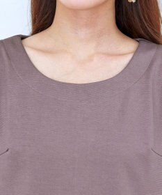 Tiaclasse 【洗える】グログランリボンカットトップス