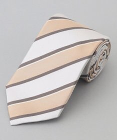GOTAIRIKU GOTAIRIKU別注【日本製】シルク ネクタイ_ストライプ ベージュ系1