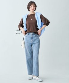 ANY L 【WEB限定】シルケットスムースツイストスリーブカットソー