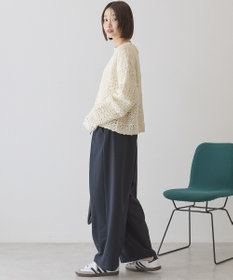 AMERICAN HOLIC リボン付きタックワイドパンツ