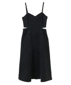 earth music&ecology サイドカットデニムキャミワンピース