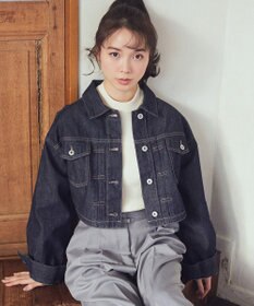 earth music&ecology ショートデニムジャケット