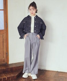 earth music&ecology ショートデニムジャケット