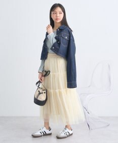 earth music&ecology ショートデニムジャケット