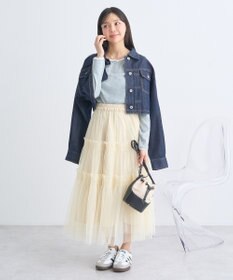 earth music&ecology ショートデニムジャケット