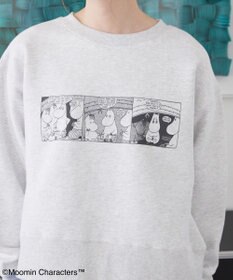 AMERICAN HOLIC Moomin コミック柄プリント裏毛プルオーバー
