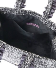 Maison de FLEUR EC限定ツイードフリルスクエアトートSバッグ