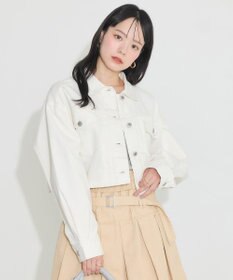 earth music&ecology ショートデニムジャケット