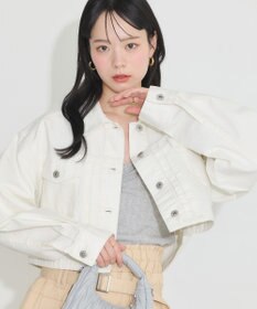 earth music&ecology ショートデニムジャケット