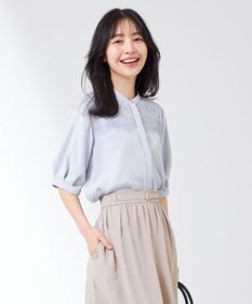 ANY SIS 【洗える】ヨークレース ブラウス