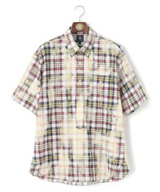 J.PRESS MEN 【J.PRESS ORIGINALS】India Madras Discharge Print Pullover Shirt / Baggy Fit