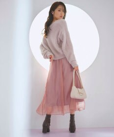 Feroux 【洗える】ニット×フレアスカート セットアップ