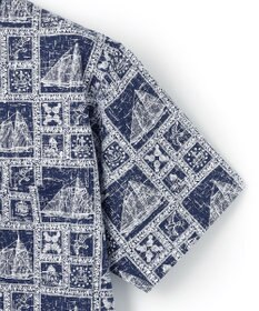 J.PRESS MEN Reyn spooner×J.PRESS 総柄クルーネック ポケットTシャツ